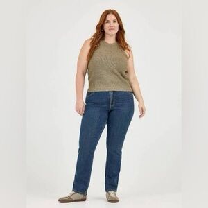 Lee Rider Instantly Slims You Relaxed Fit Straight Leg Denim Jeans Women’s 20W